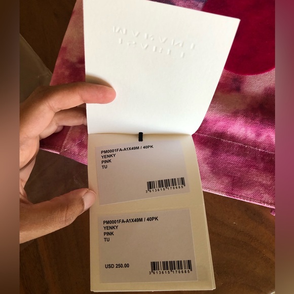 Last one remaining! Isabel Marant Yenky Tie-Dye Canvas Tote- Pink - Picture 8 of 9